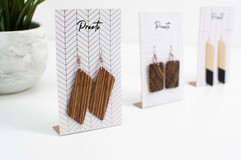 DIY Wood Earrings The Nomad Studio